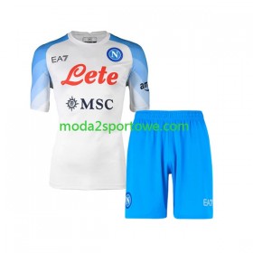 Koszulka SSC NAPOLI Dziecięcy Wyjazdowe Stroje Piłkarskie 2022/23 Krótki Rękaw